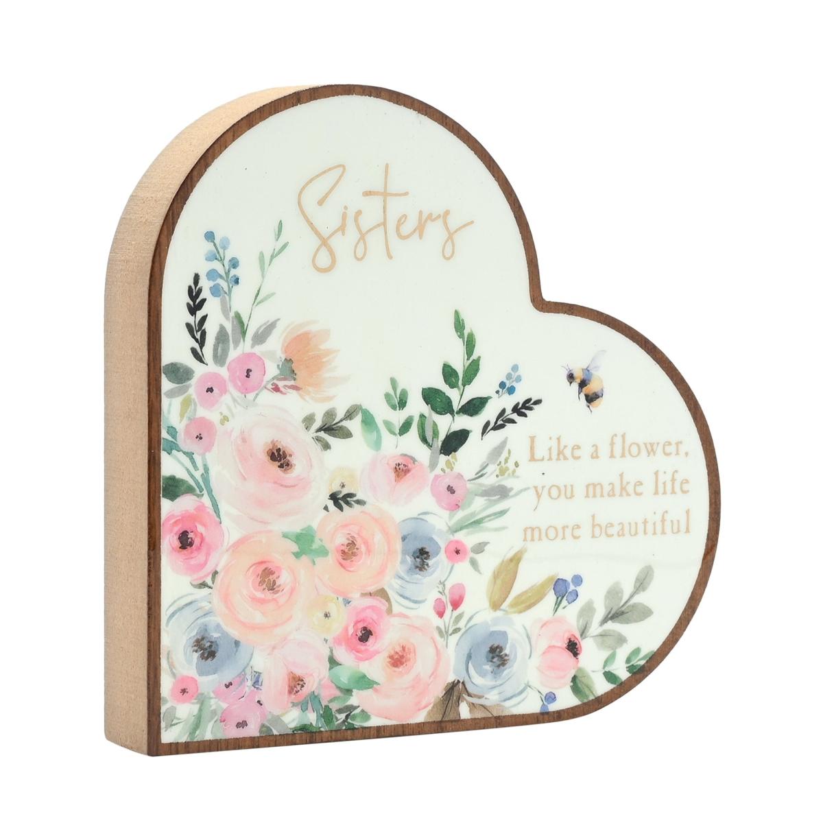 The Cottage Garden Sisters Heart Plaque – image 2
