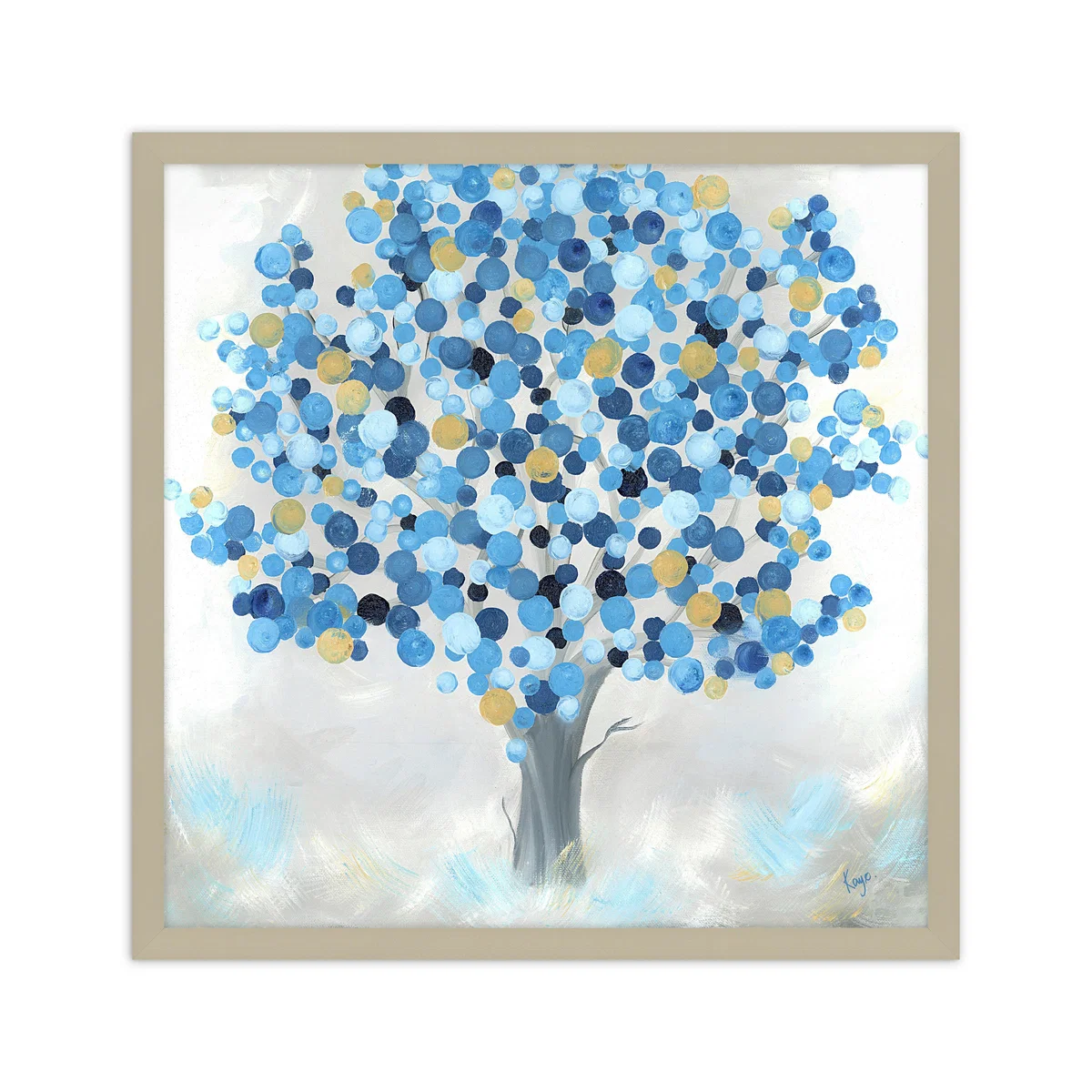 Blueberry Tree Framed Print Blue – image 2