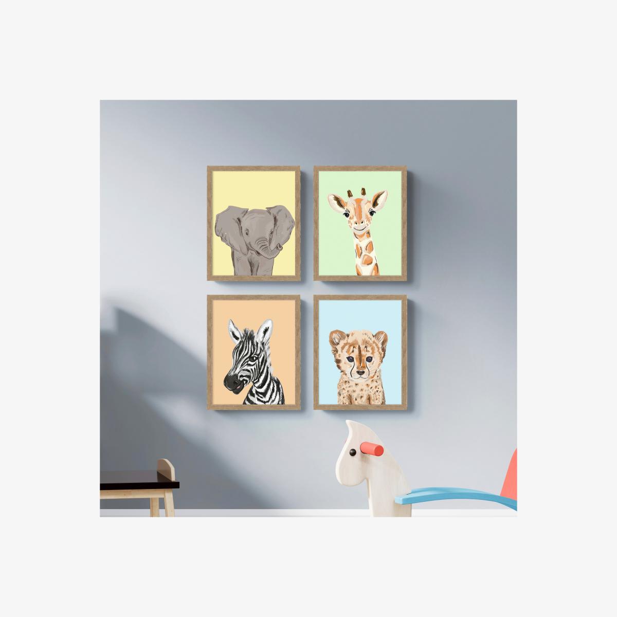 Set of 4 Little Explorers Framed Prints – image 1