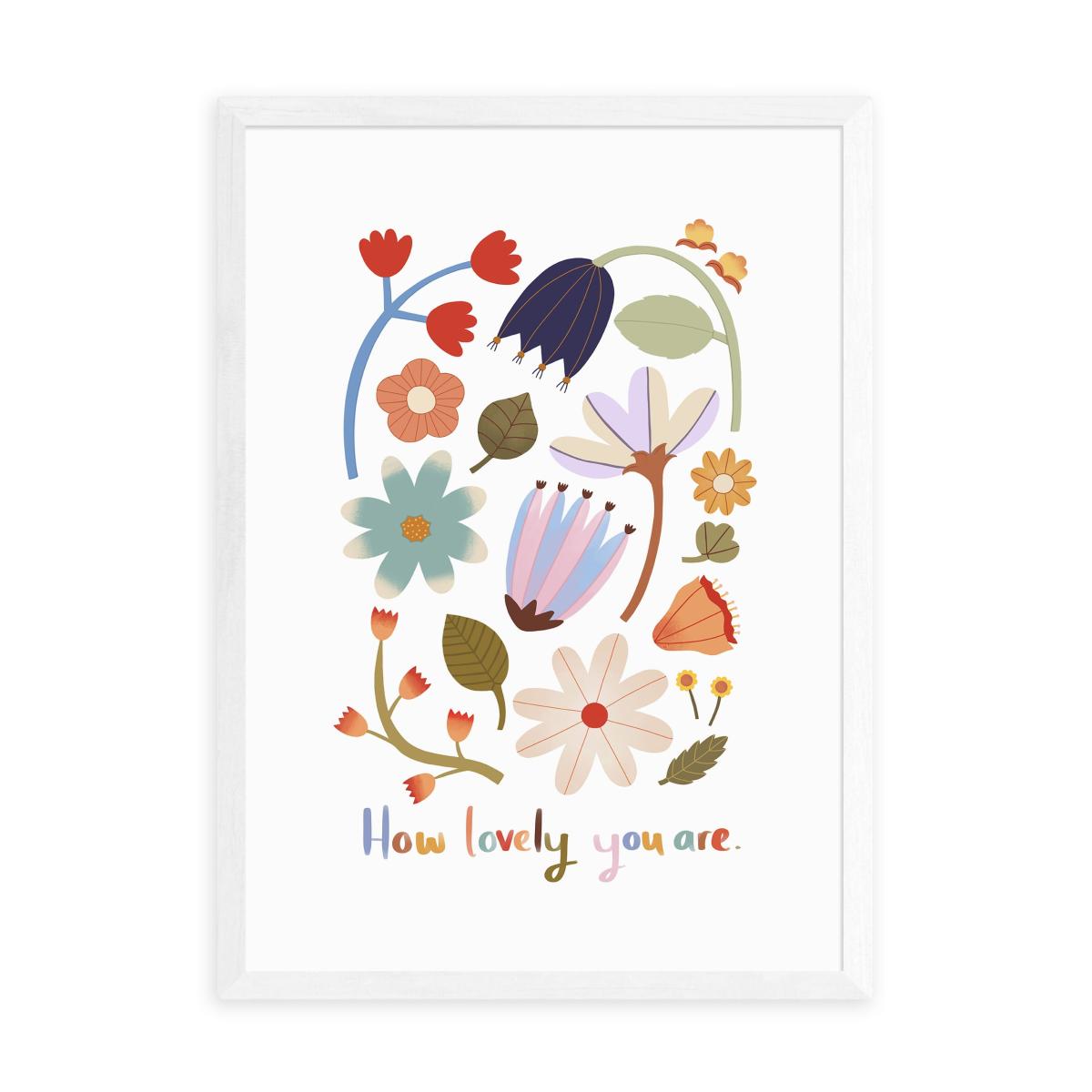 East End Prints How Lovely You Are Print MultiColoured – image 2