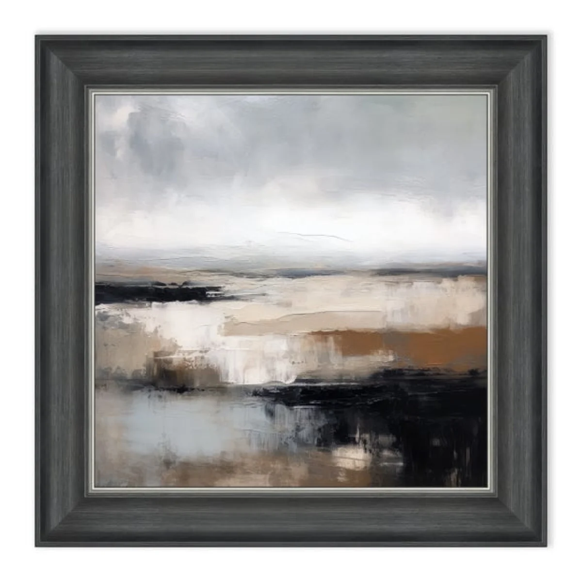 Grey Horizons II Framed Print Grey – image 2
