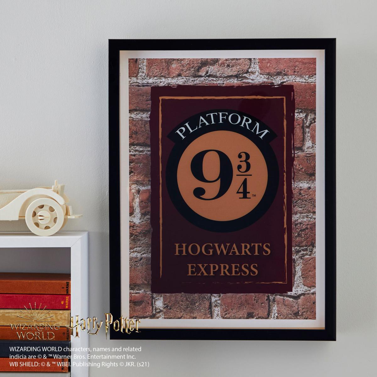 Harry Potter Platform 9 3/4 Wall Art Brown and Black – image 1