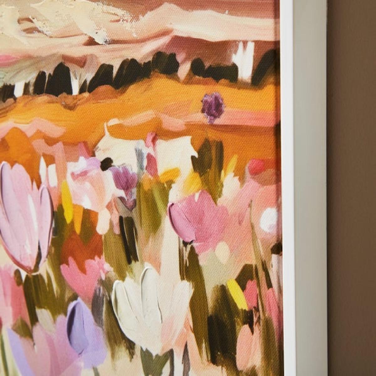 Tulip Fields Hand Finished Framed Canvas – image 2