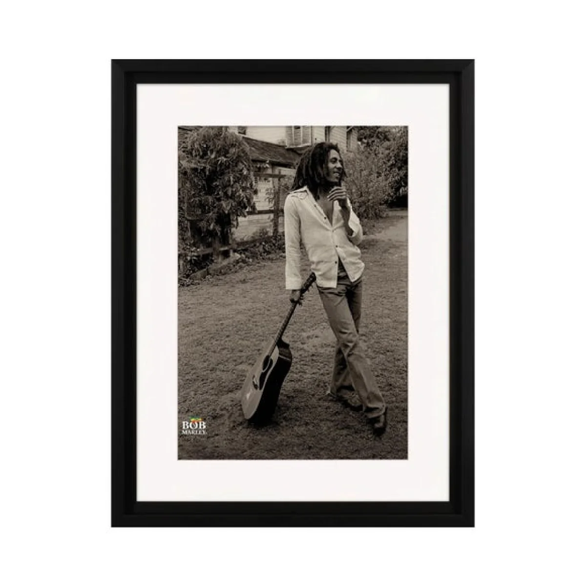 The Art Group Bob Marley Vintage Framed Print Black and white – image 2