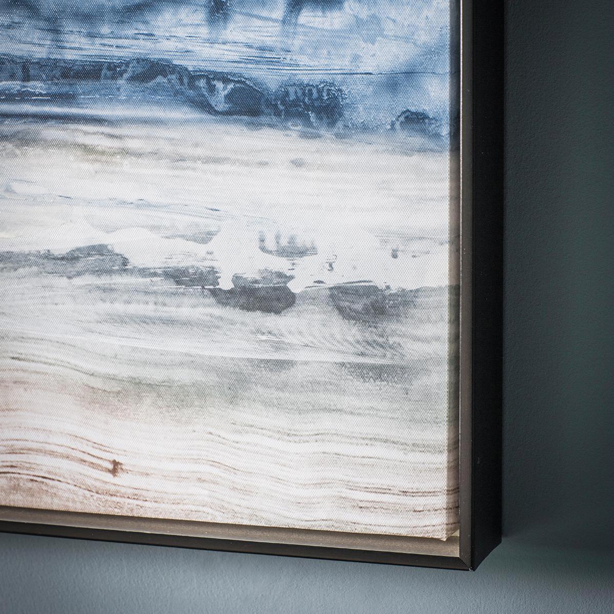 Summer Haze Framed Wall Art Blue and White – image 2