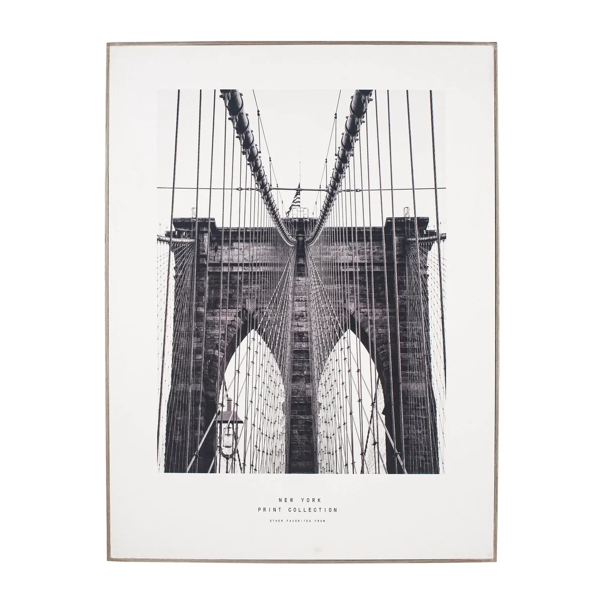 Mono New York Canvas Print White/Black – image 2