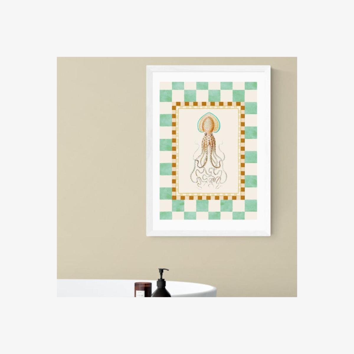 East End Prints Funky Squid Print – image 1