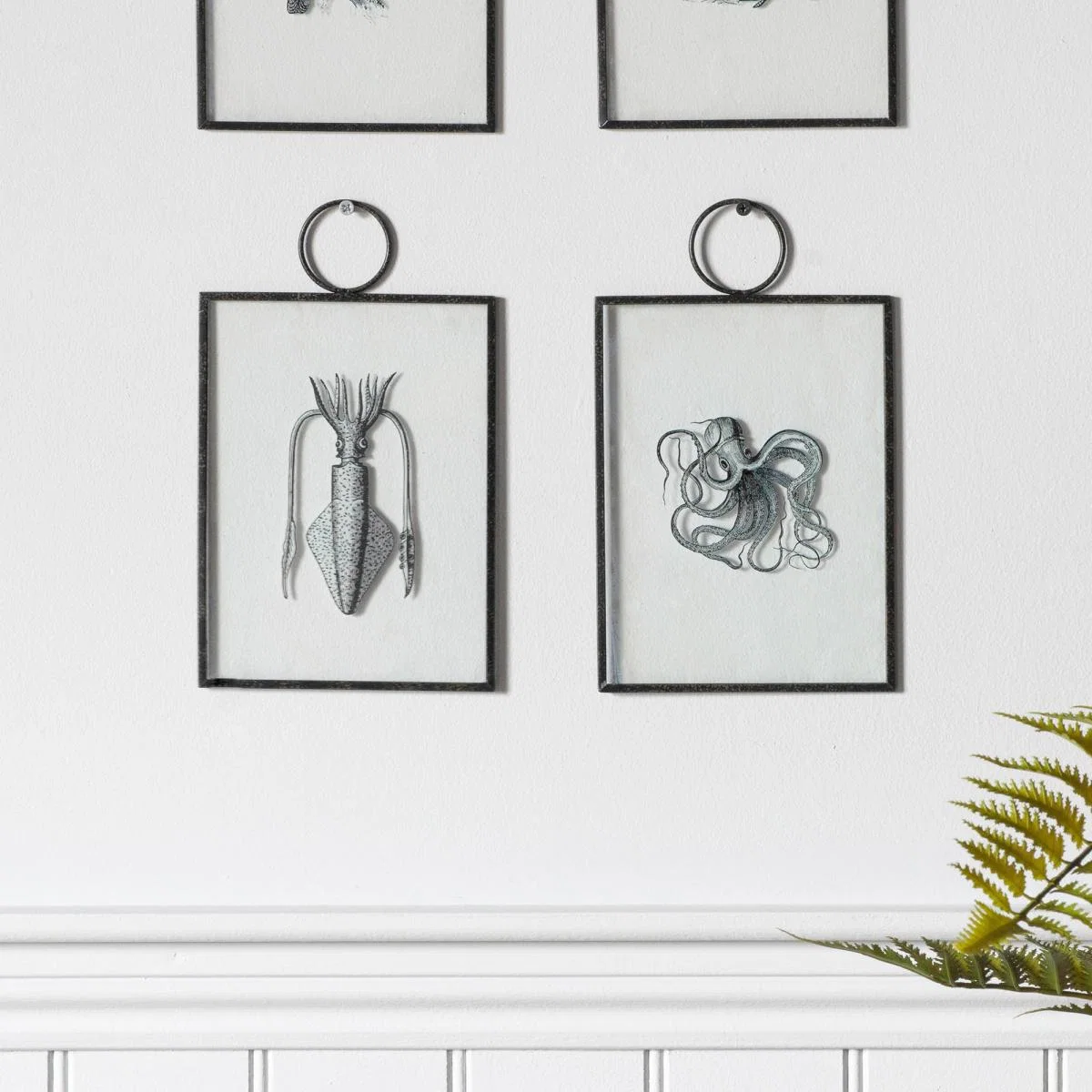 Set of 2 Fairfax Hanging Art Black – image 1