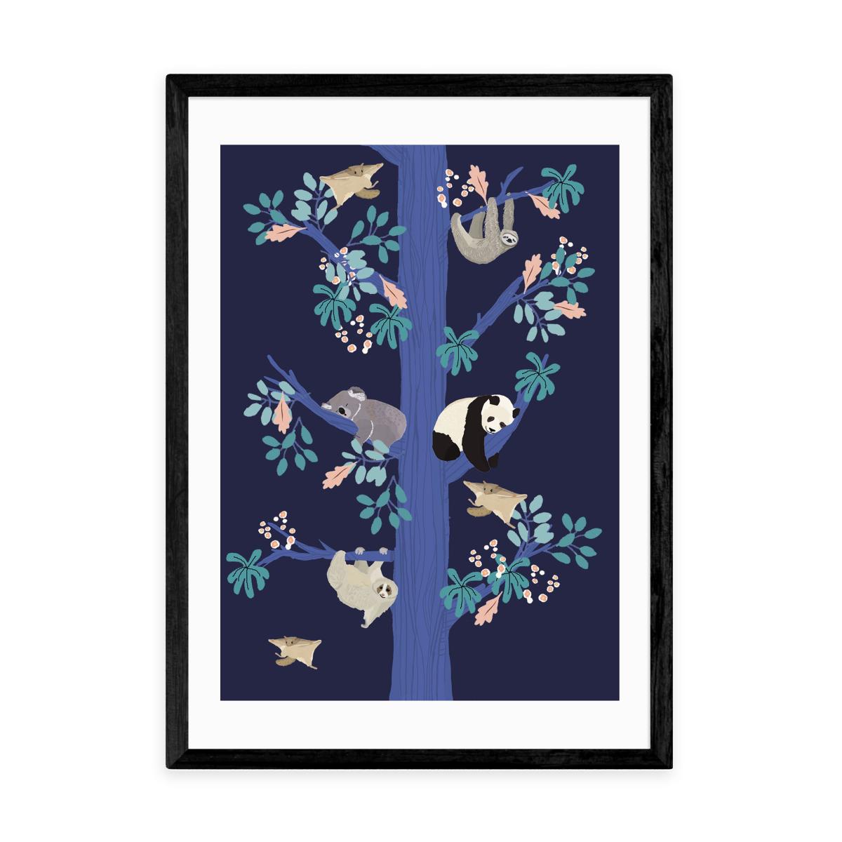 East End Prints Washi Tree Print Blue – image 2