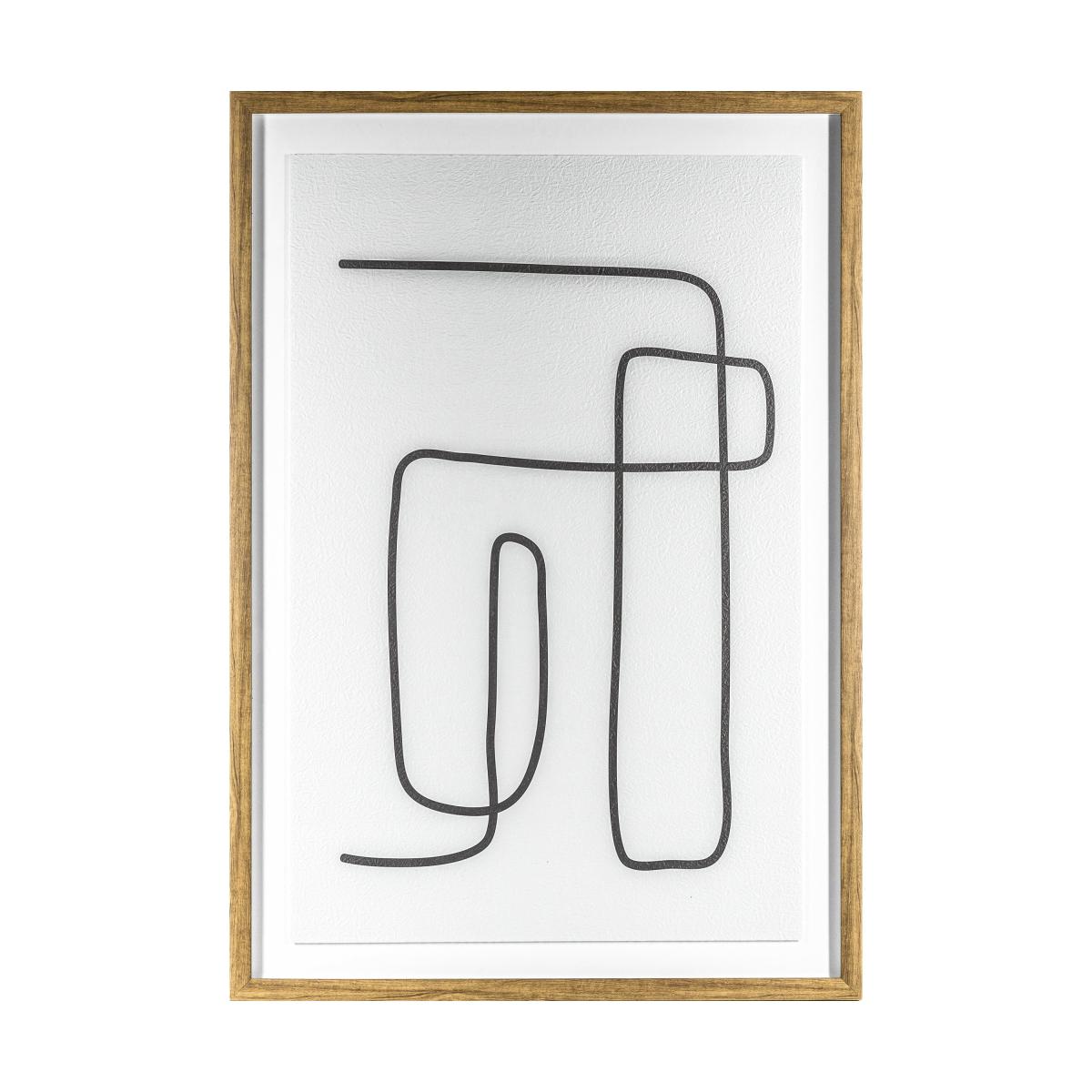 Rossi Line Drawing Framed Art Natural – image 3