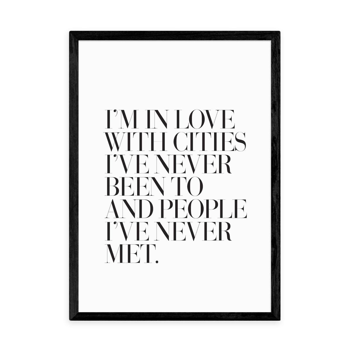 East End Prints Cities I've Never Been To Print White/Black – image 2
