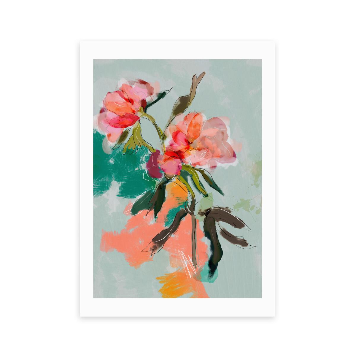 East End Prints Peonies Print Green – image 2