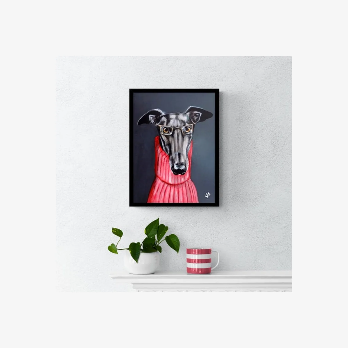 Cyril Framed Print MultiColoured – image 1