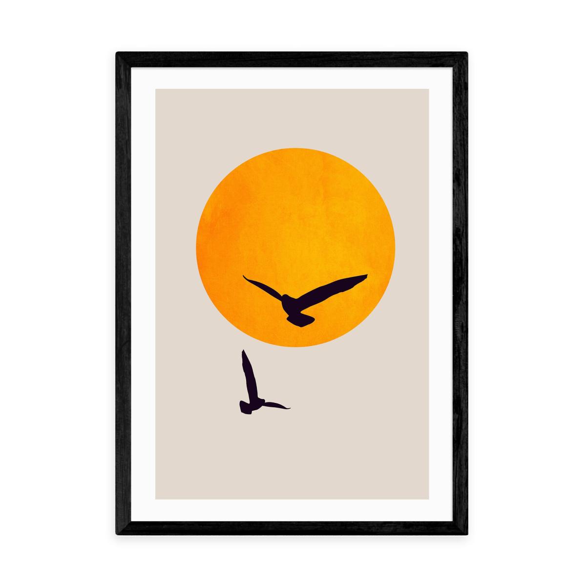East End Prints Birds In The Sky Print Yellow – image 2