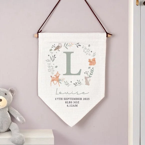 Personalised New Baby Wall Art Banner – image 2