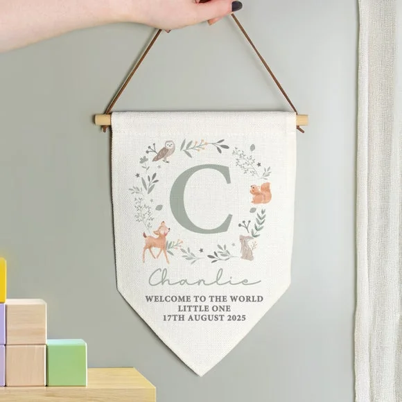 Personalised New Baby Wall Art Banner – image 3