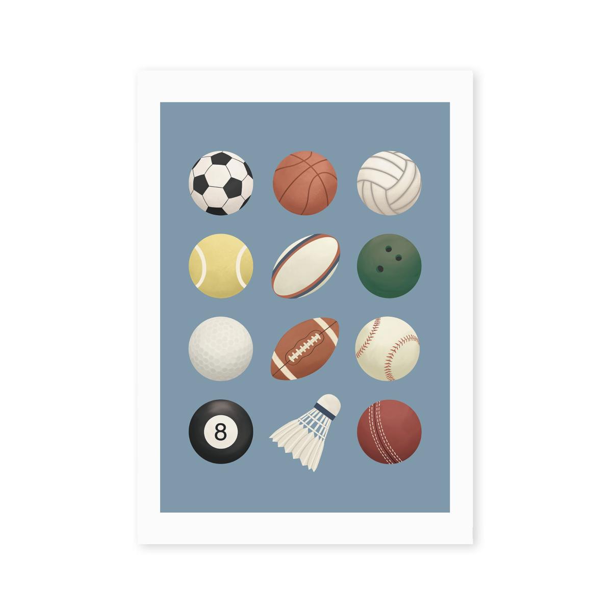 East End Prints Sports Balls Print – image 2