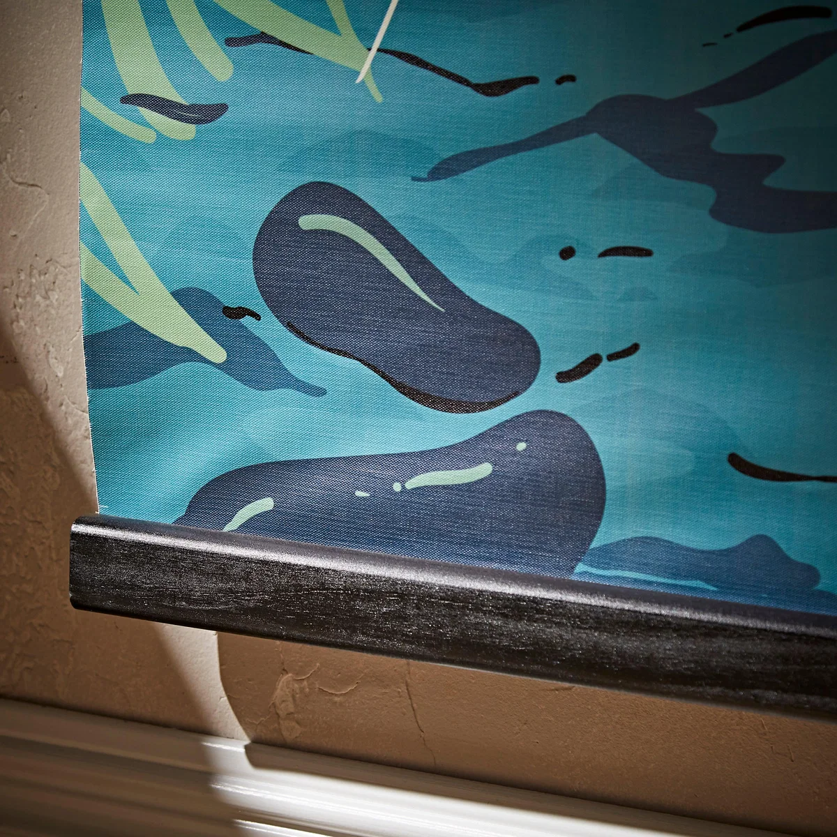 Kids Midnight Zone Hanging Mural 110cm x 150cm Navy Blue/Green/Orange – image 3