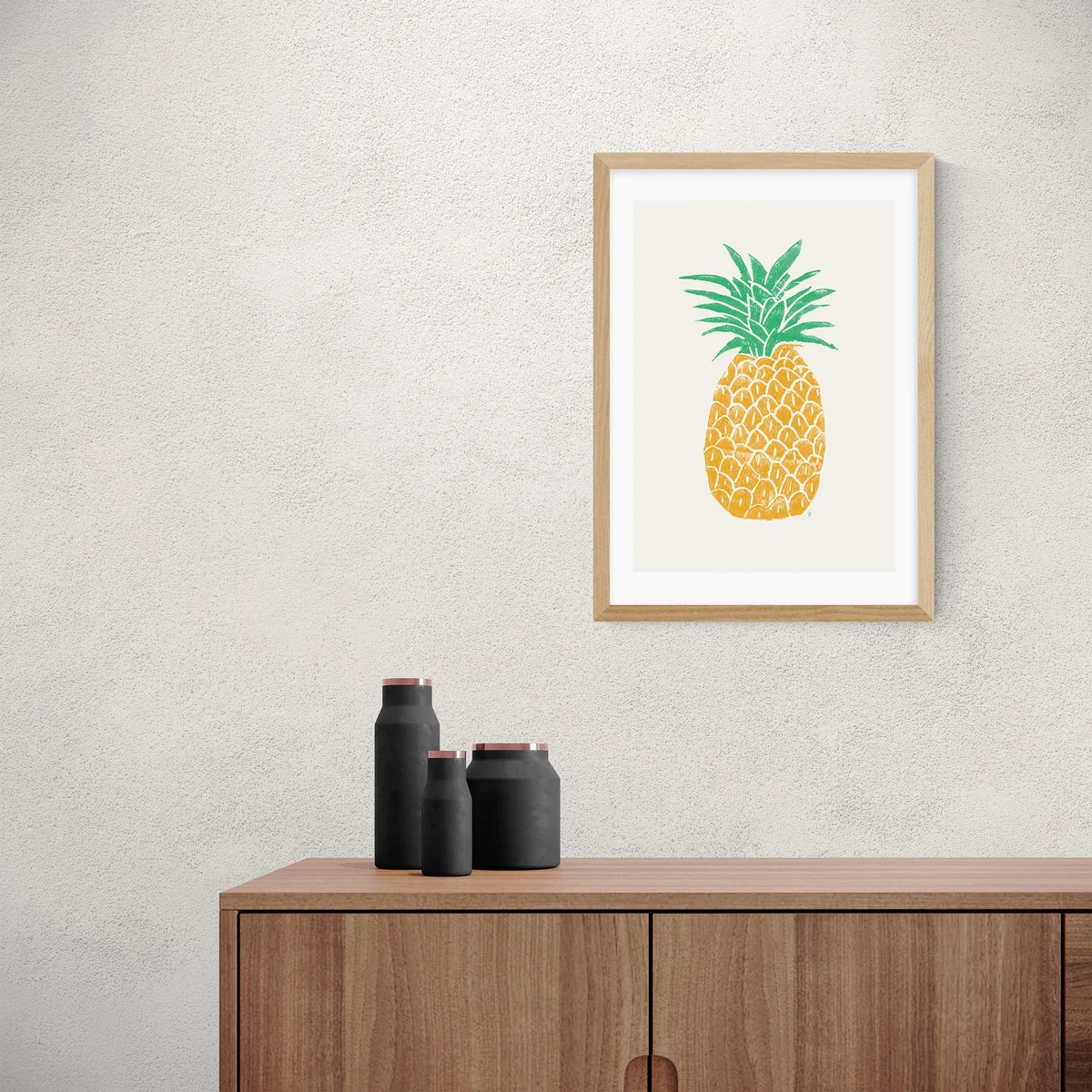 East End Prints Pineapple Print MultiColoured – image 1