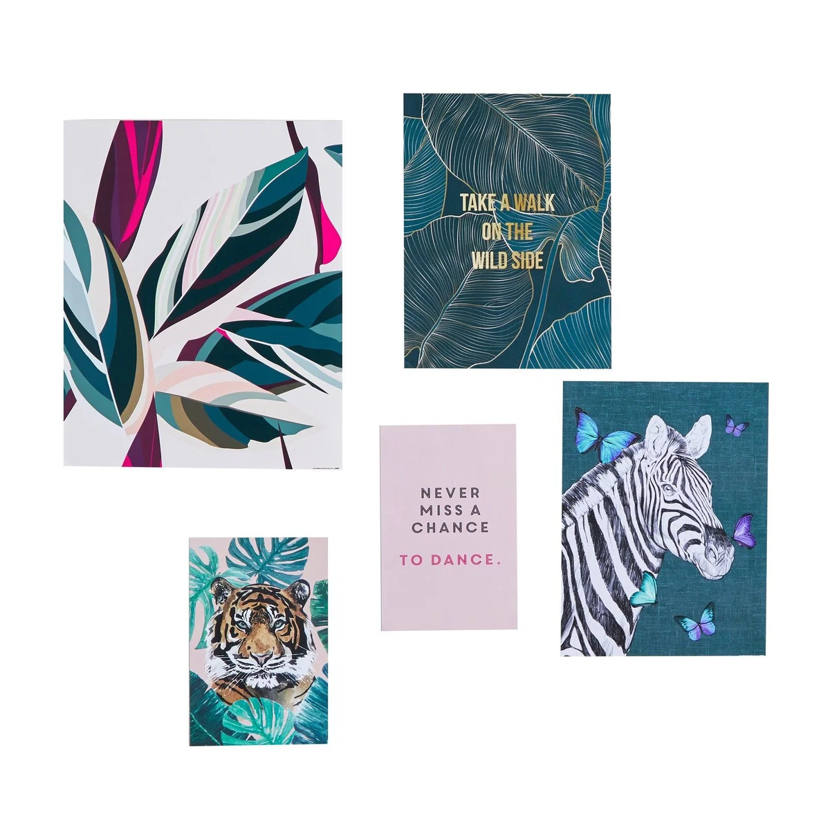Pack of 5 Luxe Fashion Posters MultiColoured – image 3