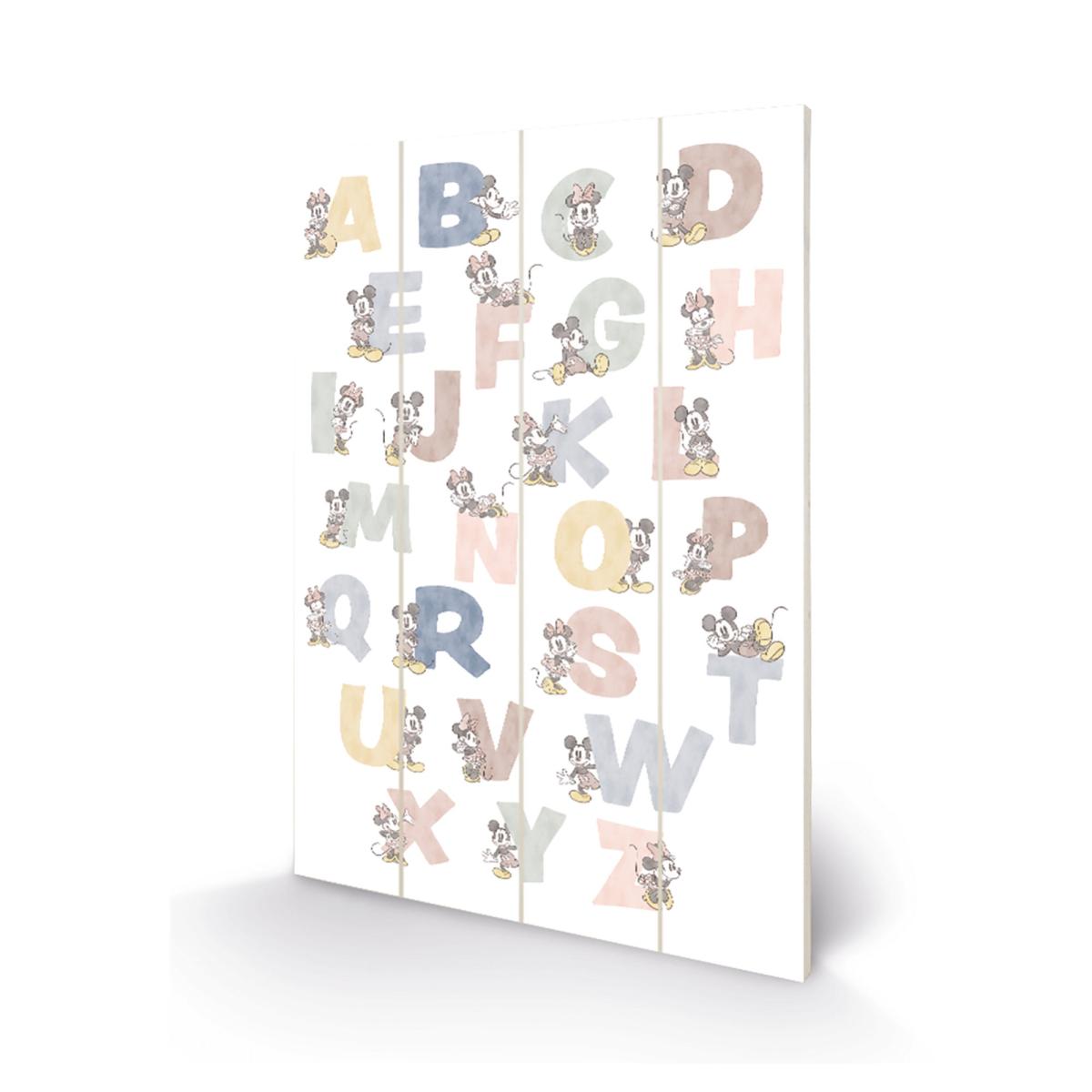 The Art Group Mickey and Friends Wooden Wall Art White/Blue – image 2