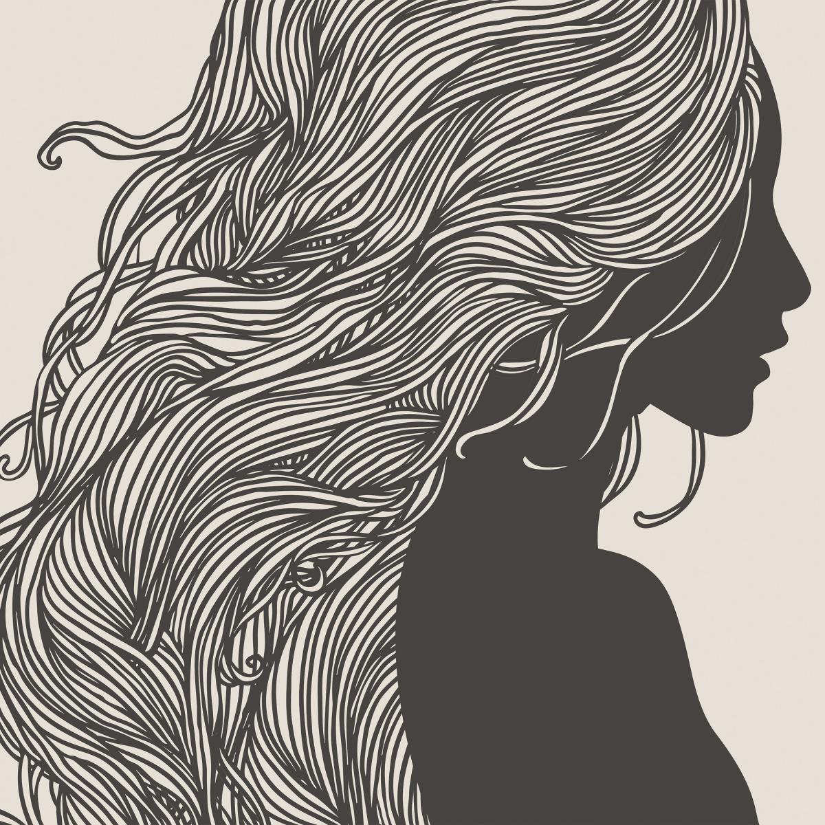 Boho Woman Silhouette Mural Natural – image 4