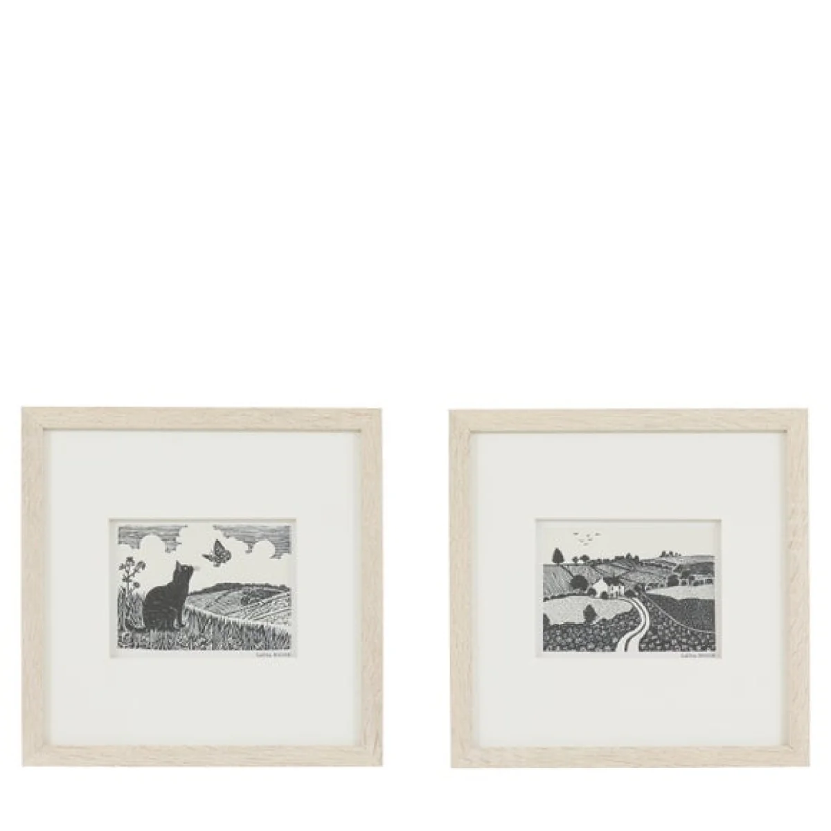 Cedar and Sage Set of 2 Countryside Living Typography Framed Prints – image 4
