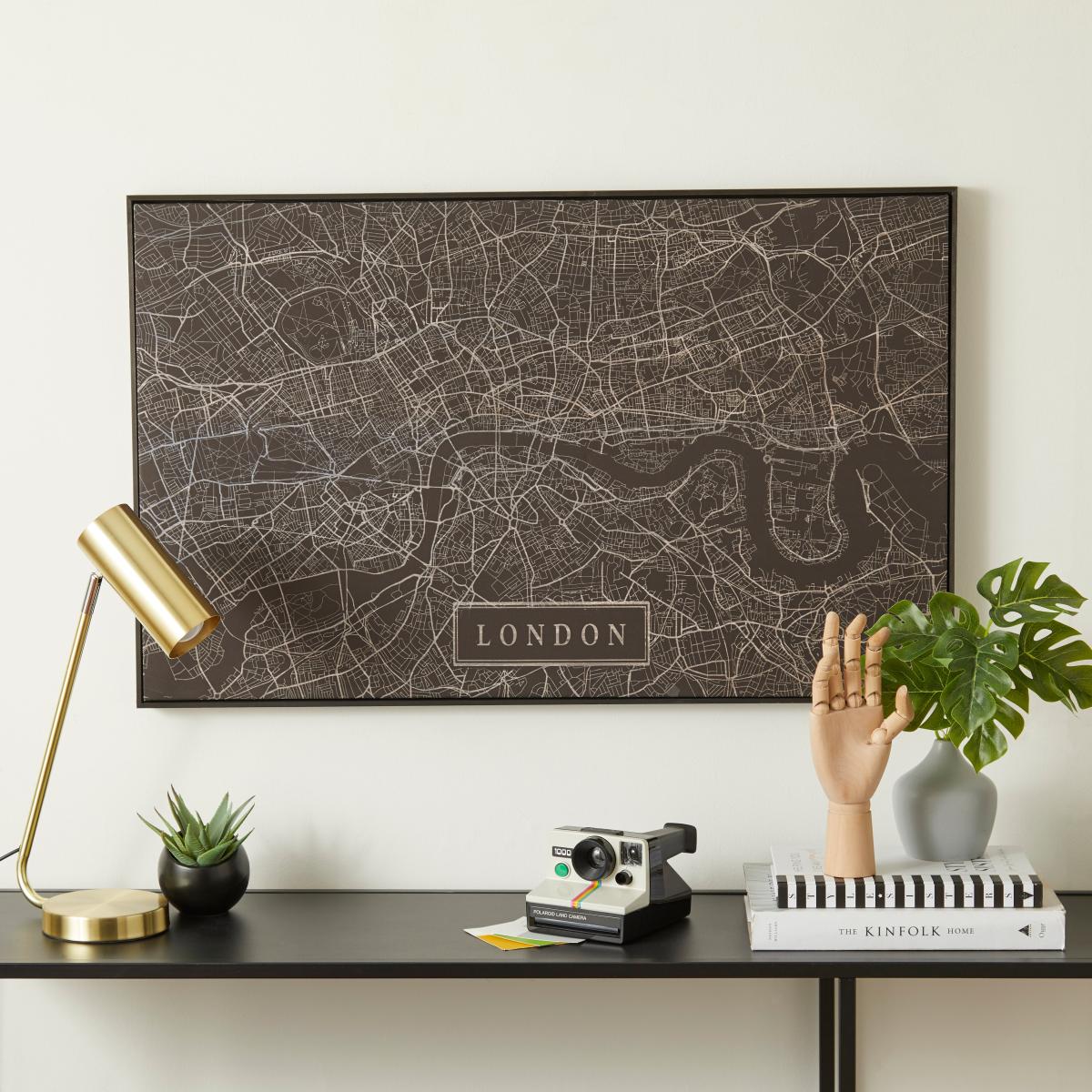 London Map Black Capped Canvas Black – image 1