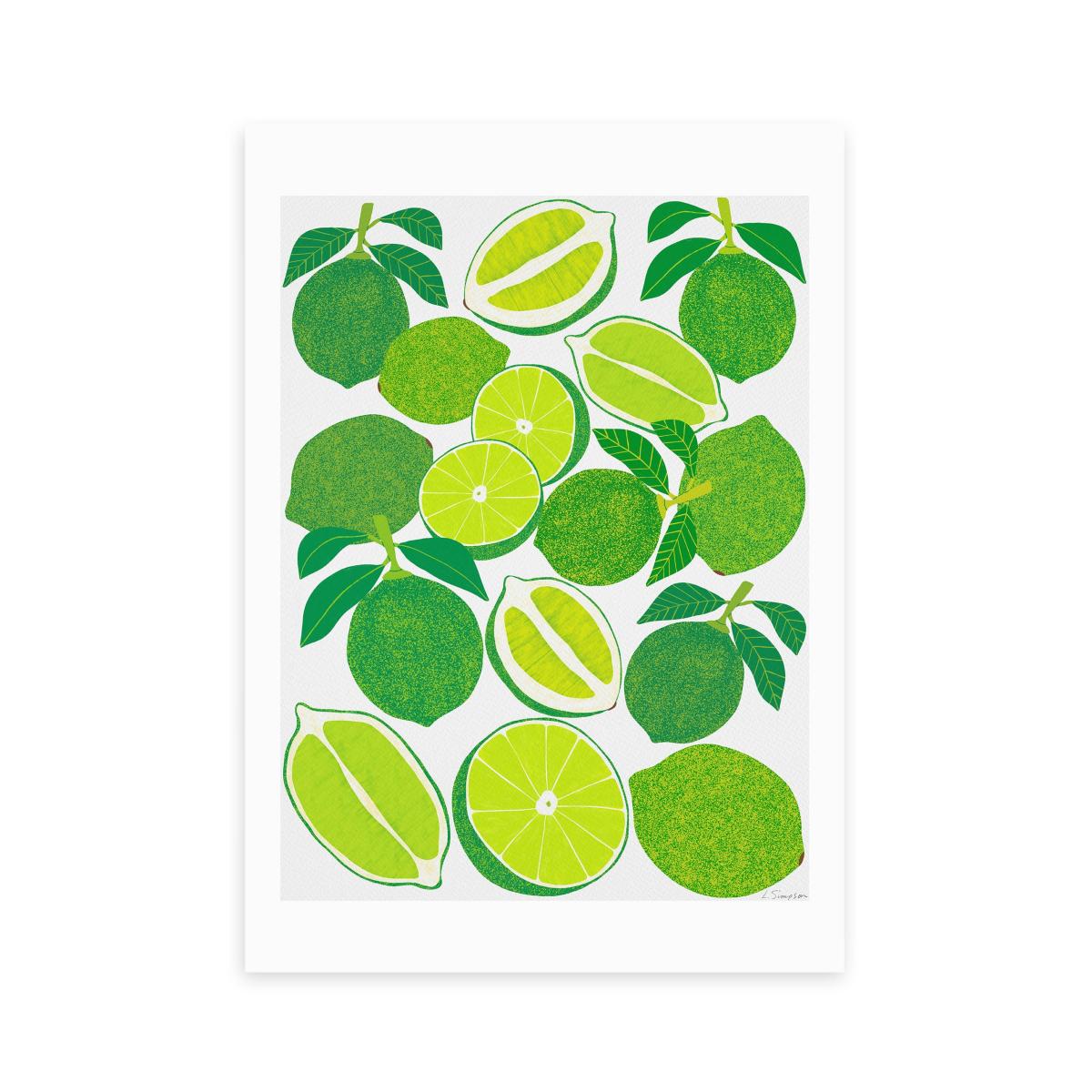 East End Prints Lime Harvest Print Green – image 2