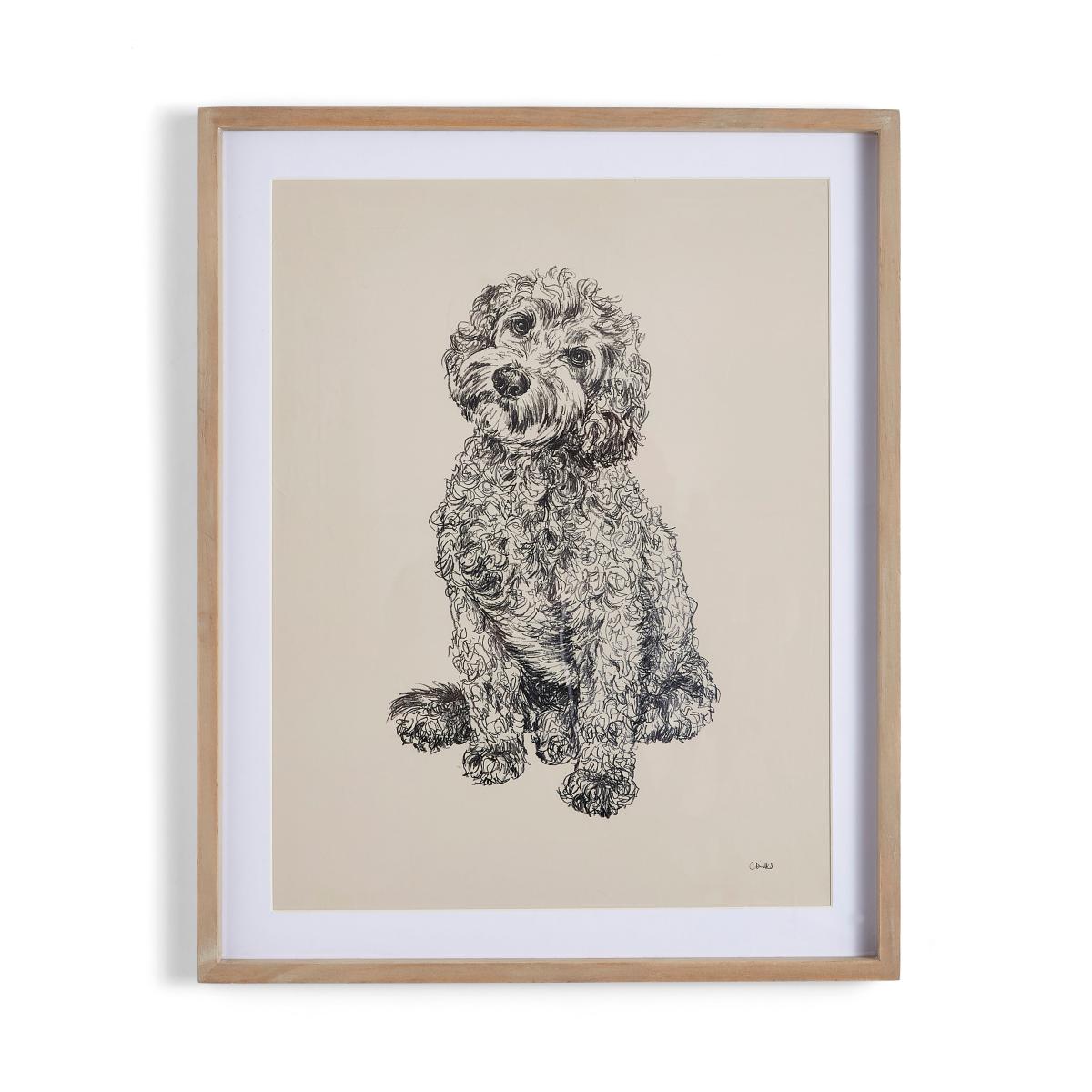 Chuchgate Cockapoo Framed Print White – image 3