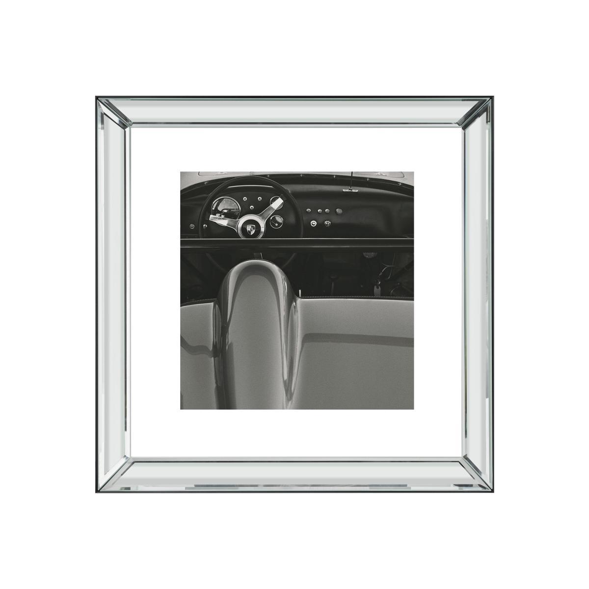 1960 Porsche Mirrored Frame Wall Art