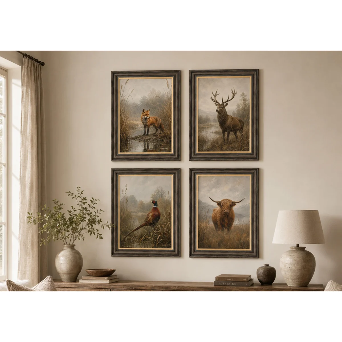 Moorland Highland Cow Framed Wall Art - Home Accessories - In Time for Christmas – image 2