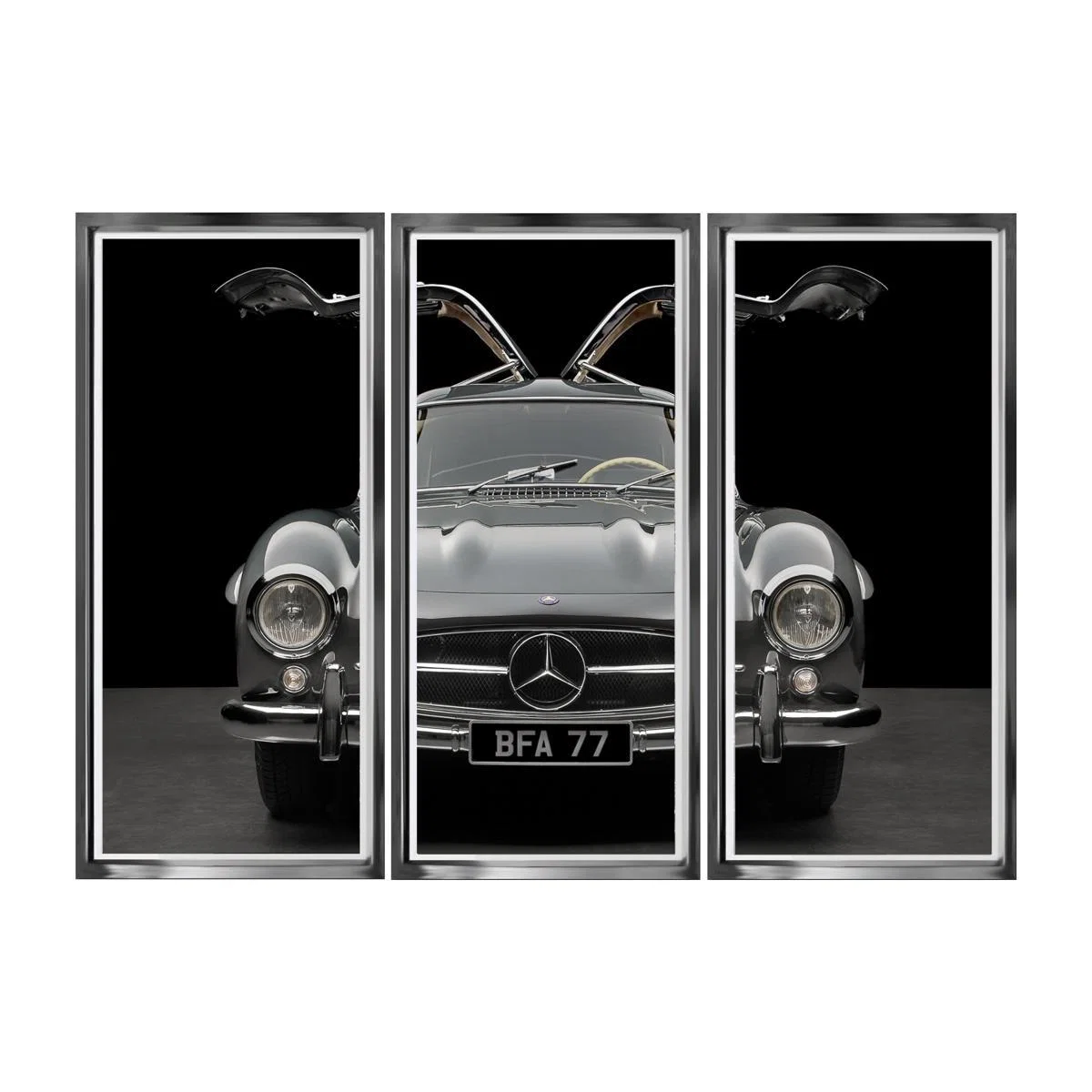 Mercedes Triptych Framed Art