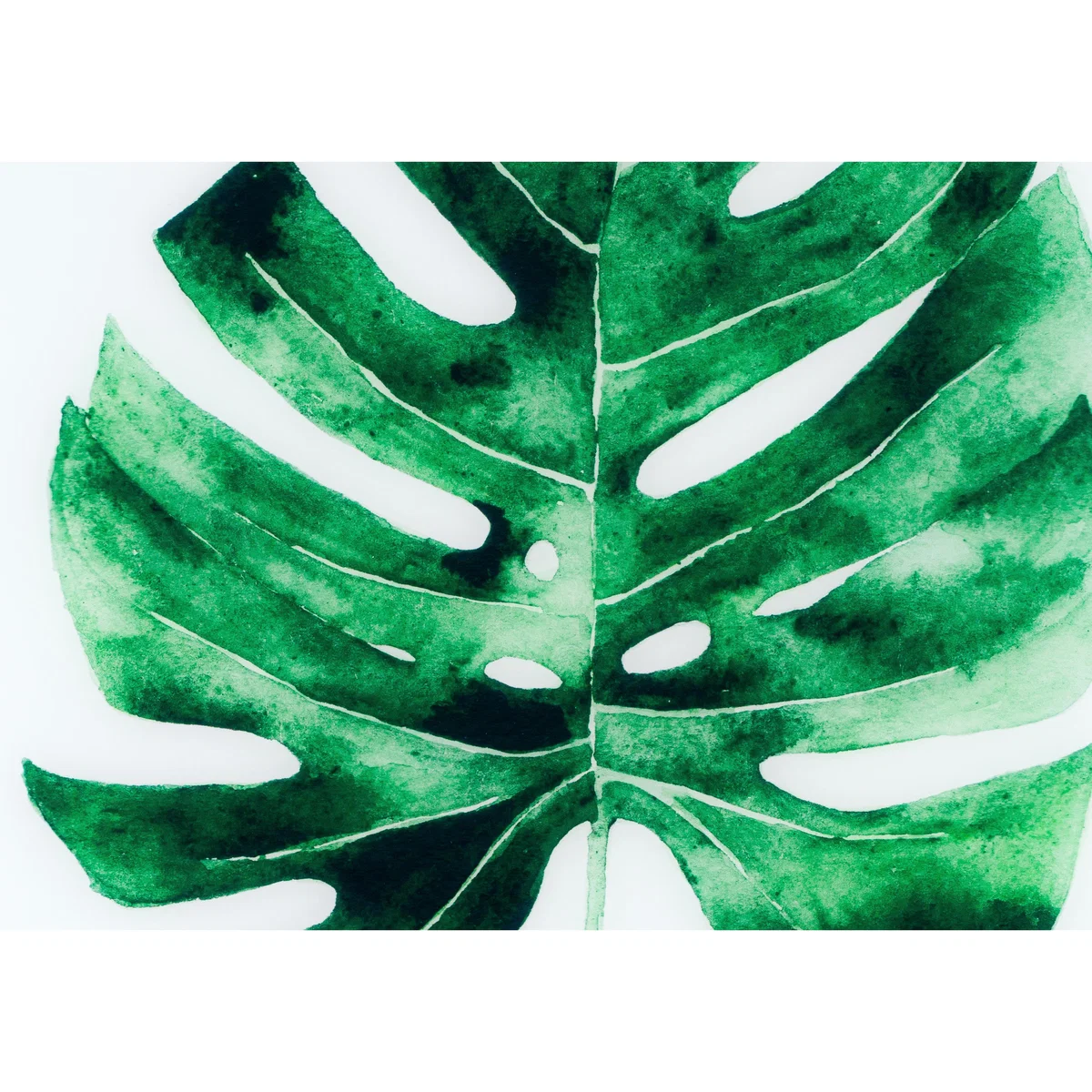 Cheese Plant Glass Picture Gold – image 2