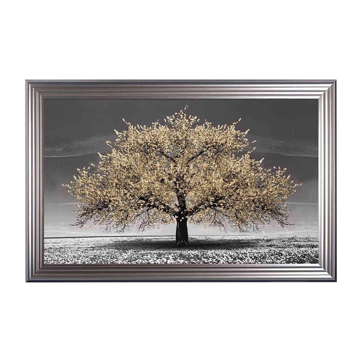 Champagne Cherry Tree Framed Art – image 1