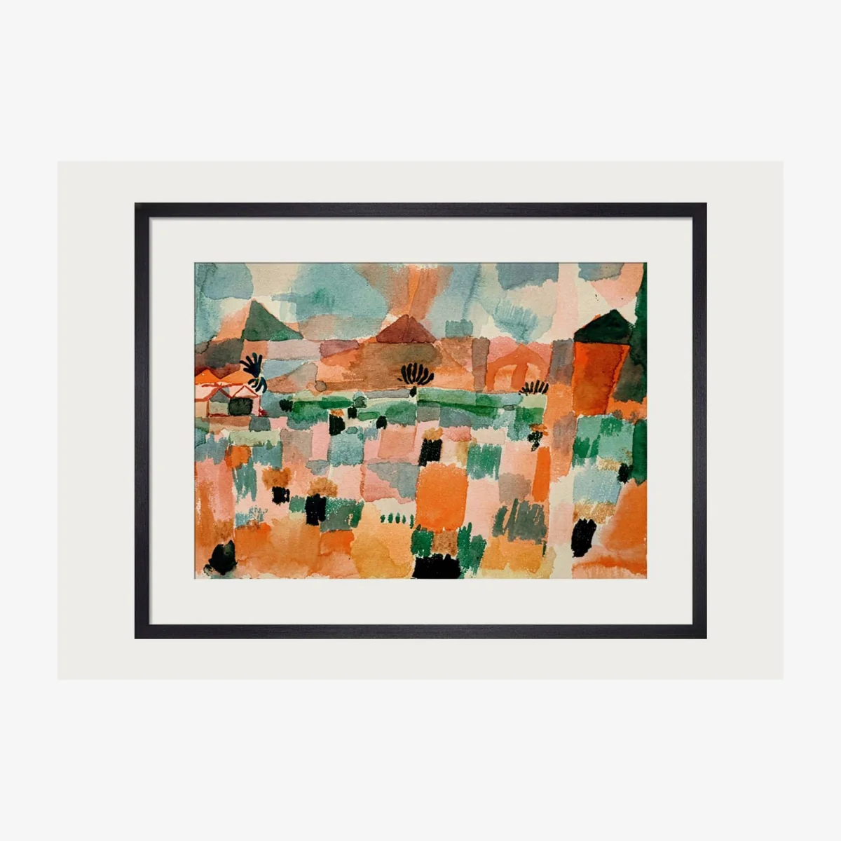 king-mcgaw St Germain Near Tunis, 1914 by Paul Klee Framed Print – image 1