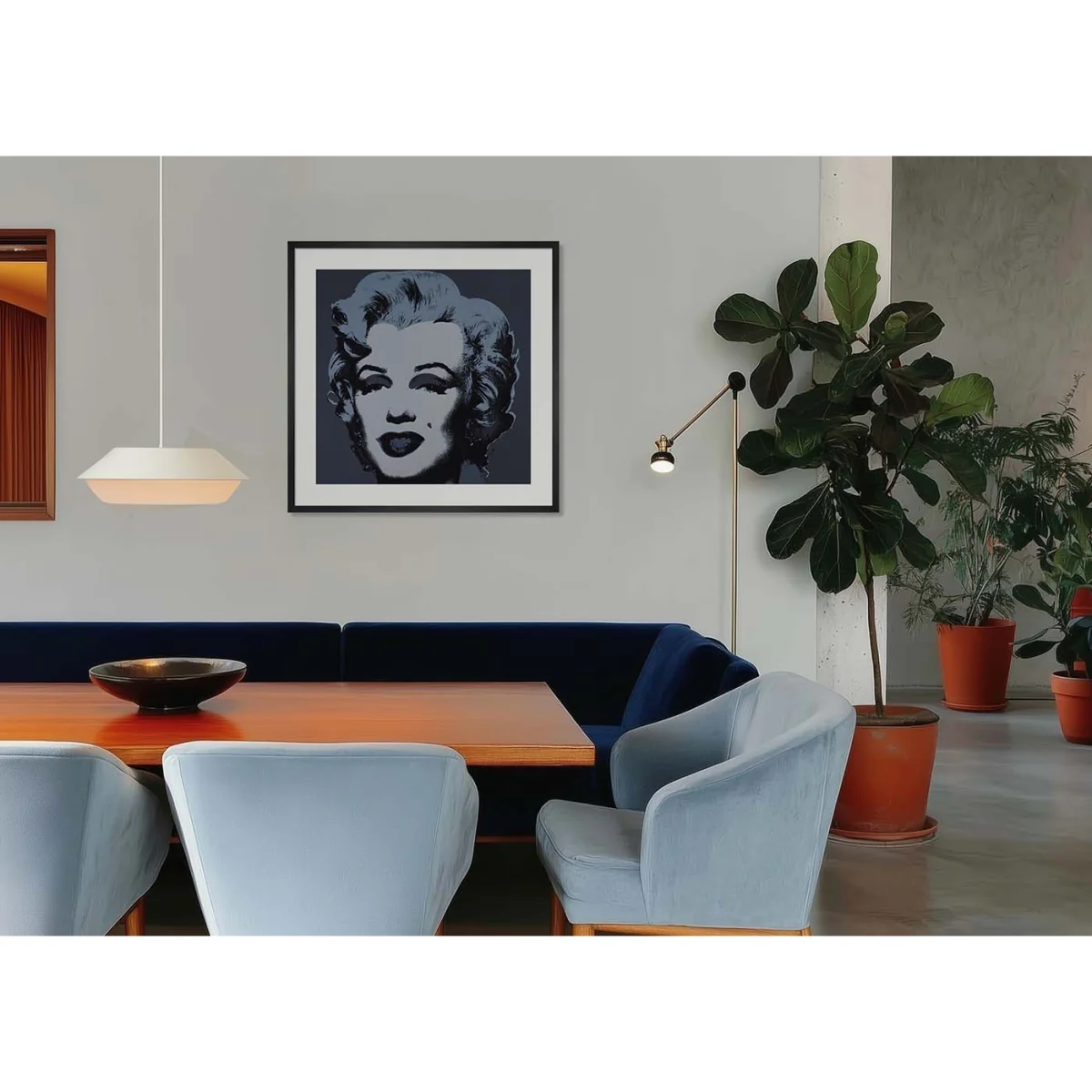 KING & MCGAW Marilyn, 1967 by Andy Warhol Framed Print 62 x 62cm – image 2