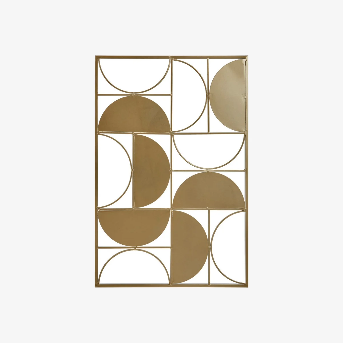 Trento Gold Metal Wall Art - 50.5x75.5cm