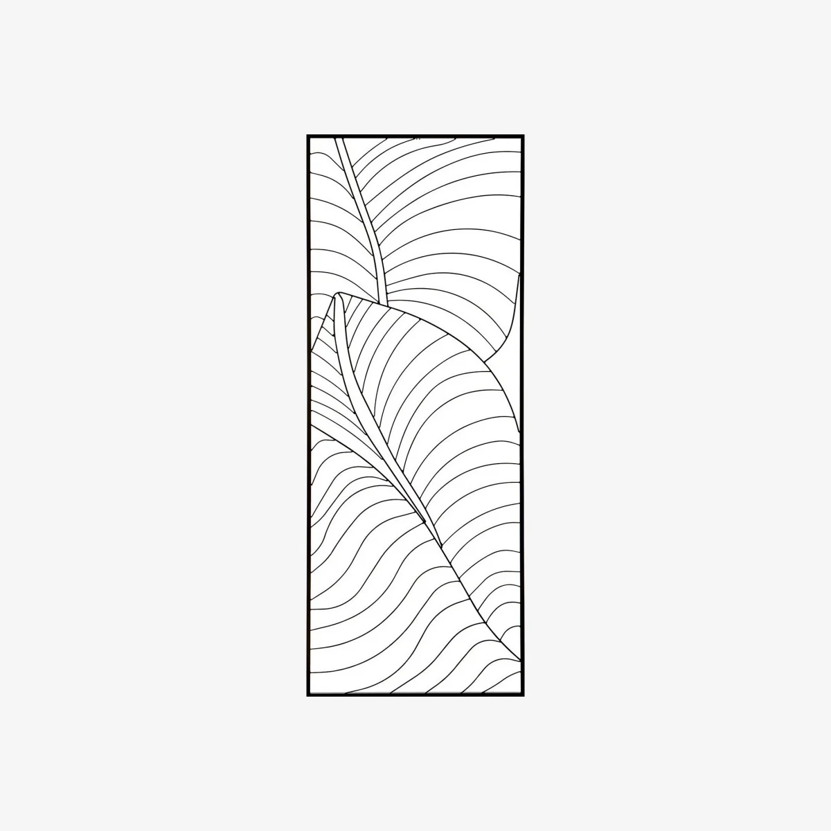 Trento Black Metal Wall Art - 51x131cm