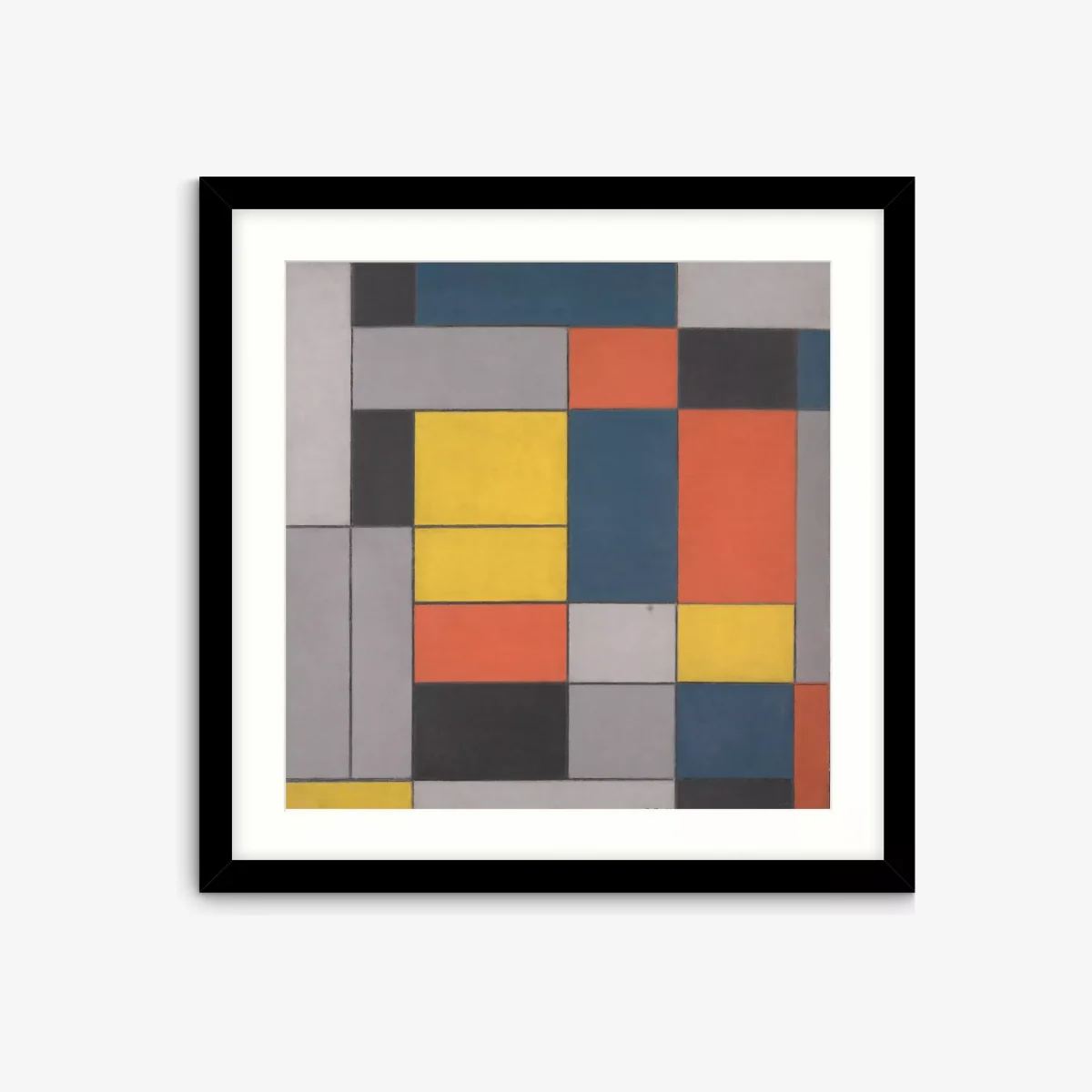 John Lewis & Partners + Tate Piet Mondrian 'No.VI/Composition No.II' Wood Framed Print & Mount, 62 x 62cm
