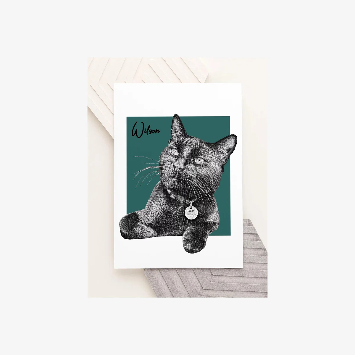 Treat Republic Personalised Sketched Pet Framed Print