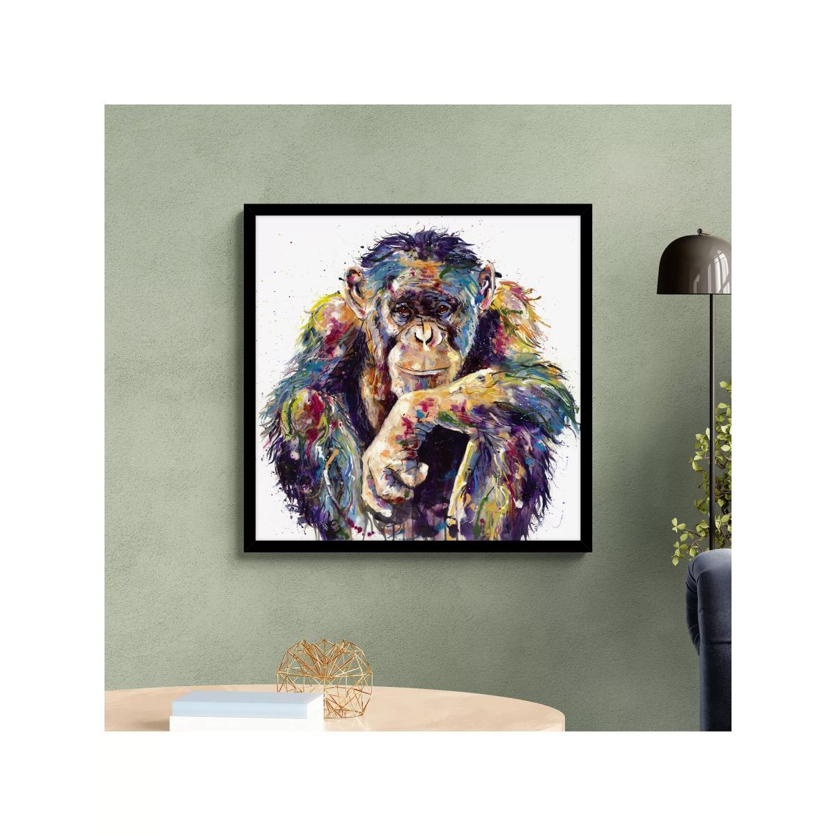 John Lewis Louise Luton 'I'm Still Thinking' Framed Print, 80 x 80cm, Gold/White – image 2
