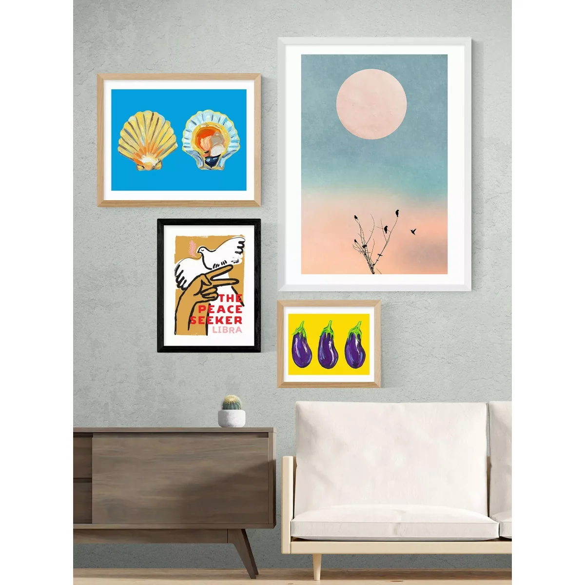 EAST END PRINTS Sophie Ward 'Libra The Peace Seeker' Framed Print – image 2