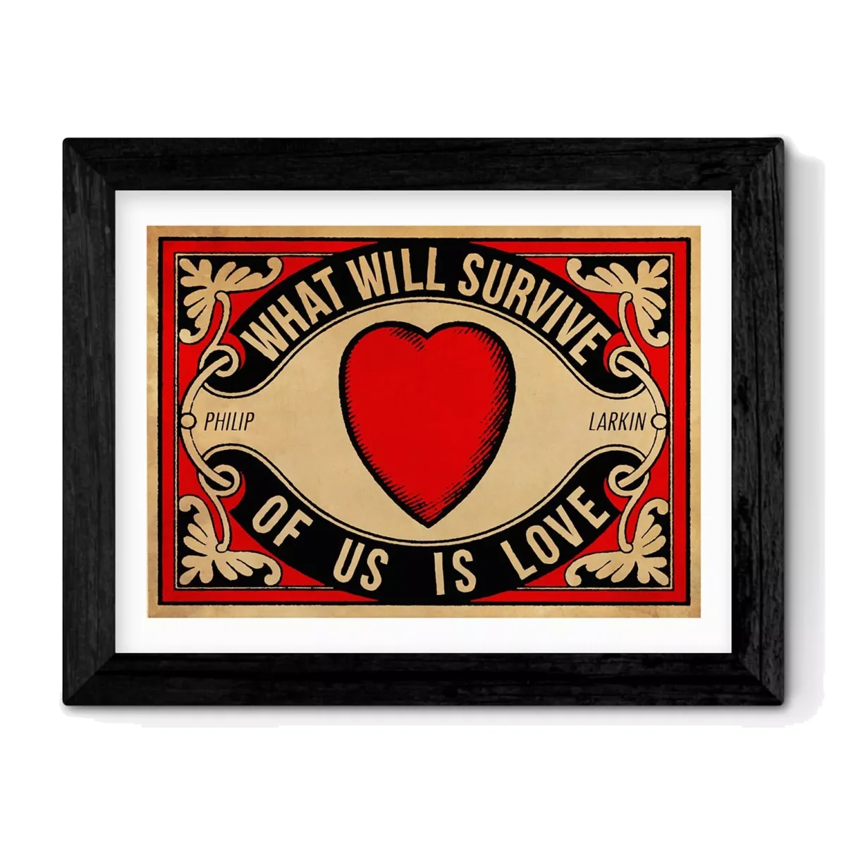 EAST END PRINTS Indie Prints 'Arundel Tomb - Love' Framed Print – image 1