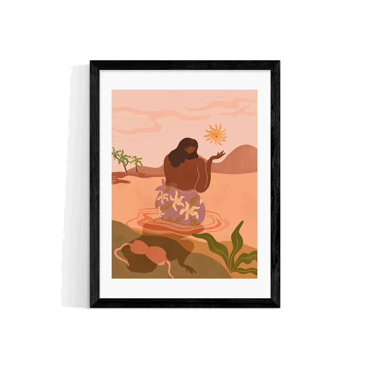 EAST END PRINTS Arty Guava 'Sunset' Framed Print – image 1