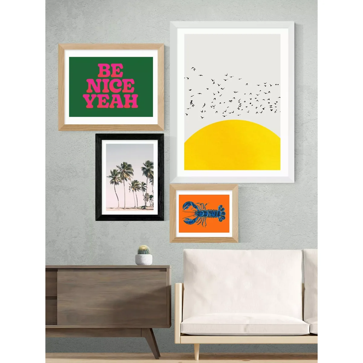 EAST END PRINTS Sis and Seb 'Island Dreams' Framed Print – image 2