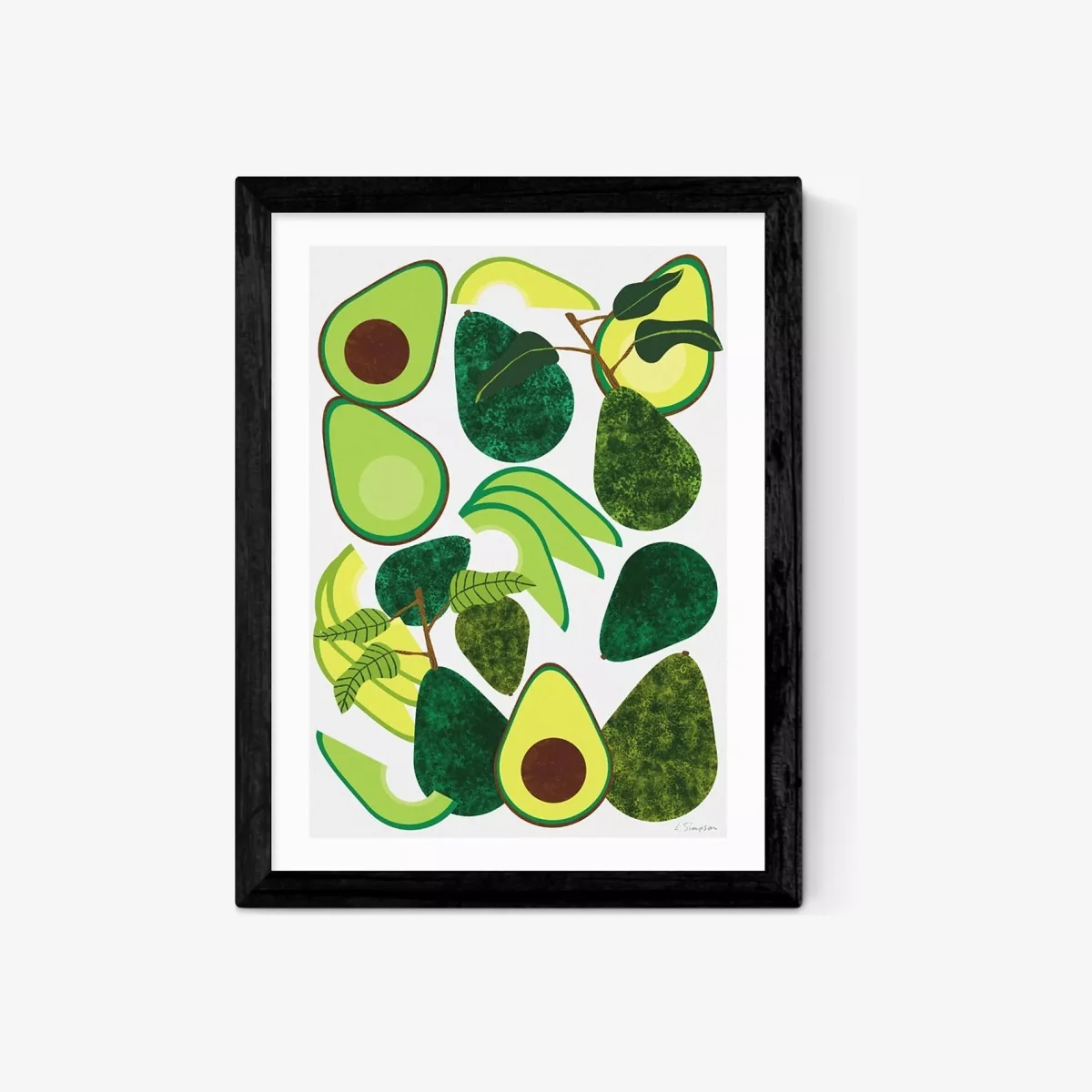 EAST END PRINTS Leanne Simpson 'Avocados' Framed Print – image 1