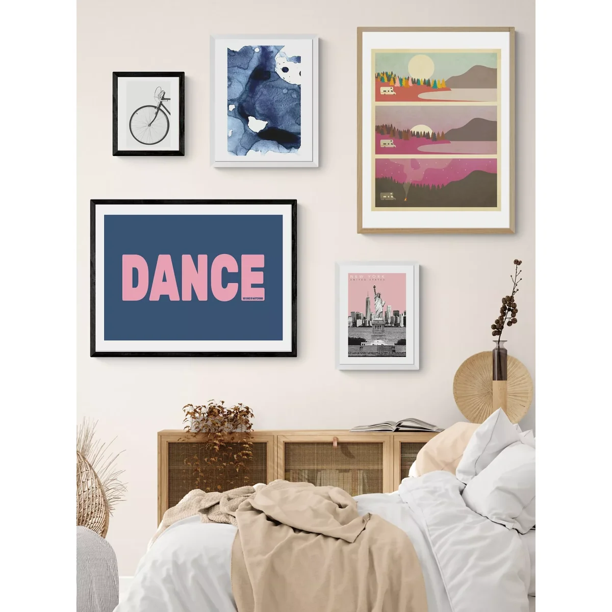 EAST END PRINTS The Native State 'Dance' Framed Print – image 2