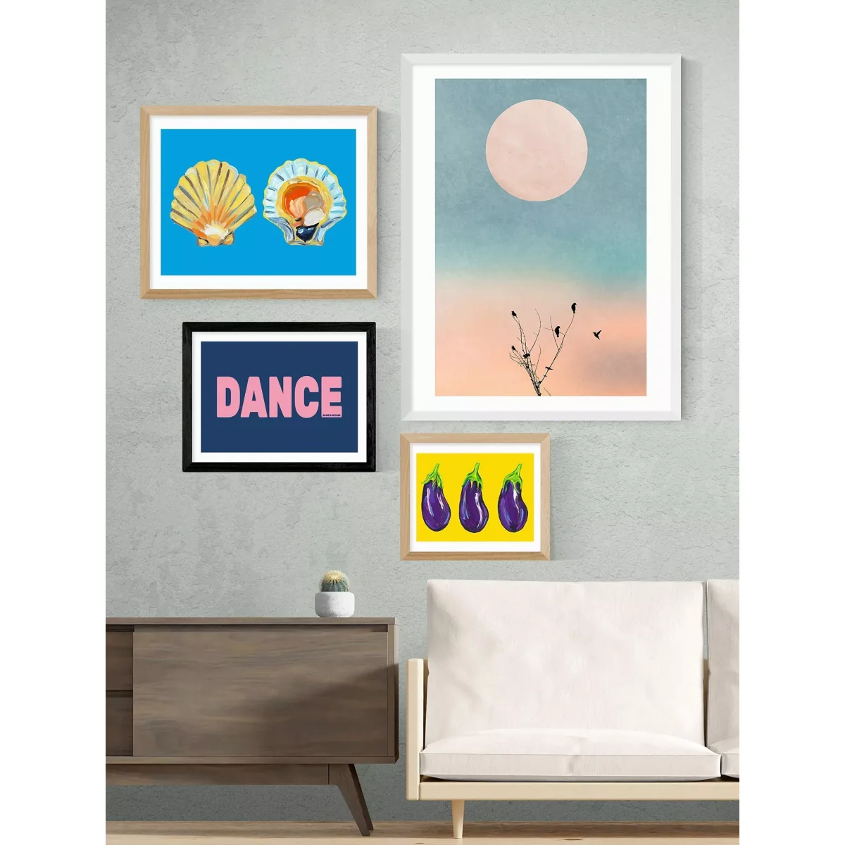 EAST END PRINTS The Native State 'Dance' Framed Print – image 3