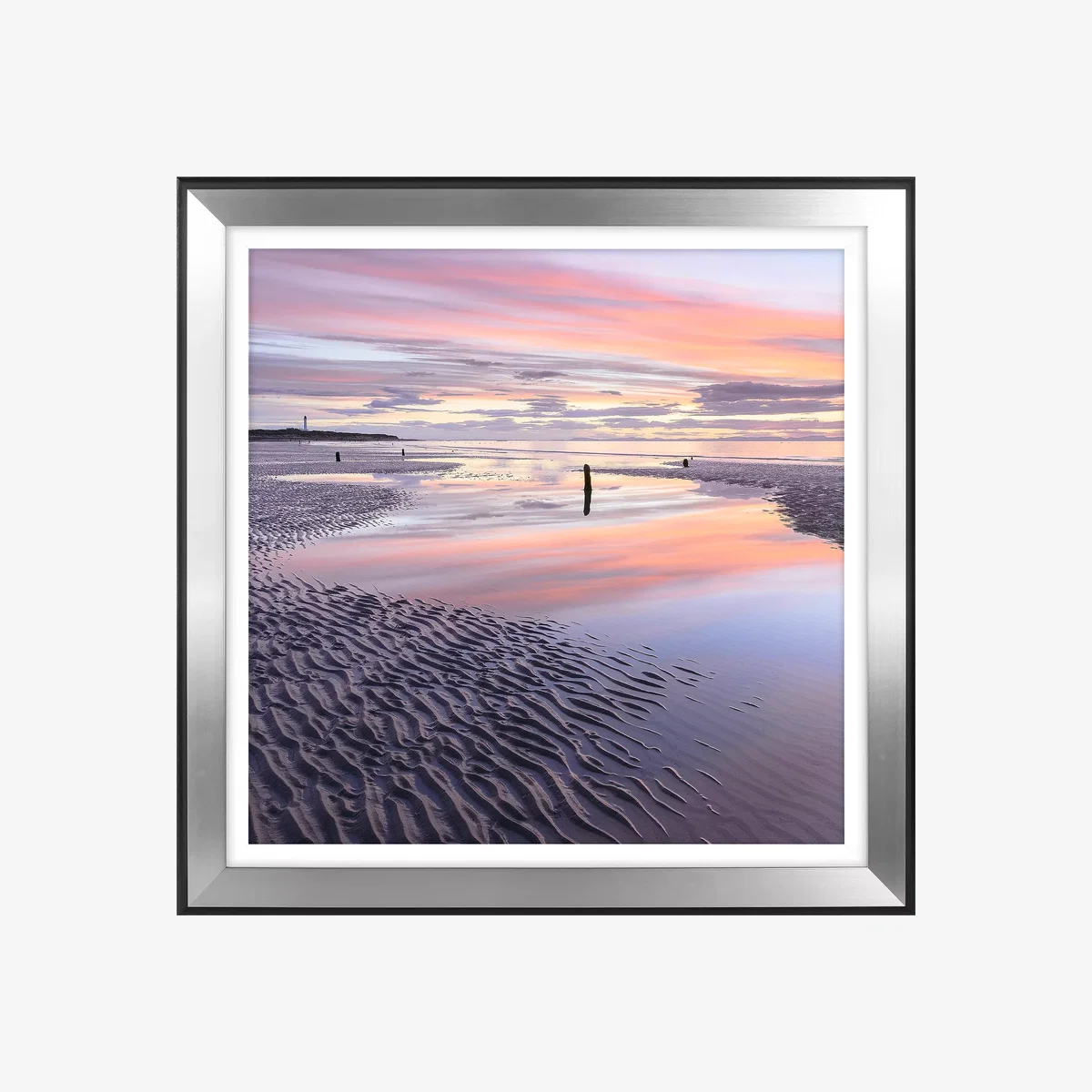 Jim Robertson - Lilac Beach Embellished Framed Print, 83.5 x 83.5cm – image 1